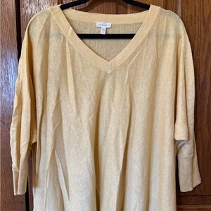 Garnethill Gold V-Neck Sweater